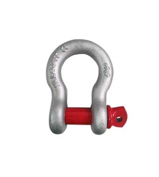 Shackles- are used to lift, secure and rig heavy loads, where they act as the final link in a connection chain or sling setup. Shackles are advantageous if wanting to make a robust physical connection between the load-lifting device (typically a hoist hook or sling) and the payload that needs to be moved or supported.